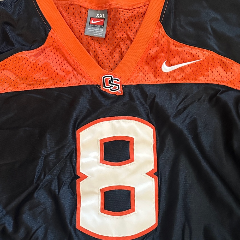 Nike Oregon State Black and Orange Athletic Jersey